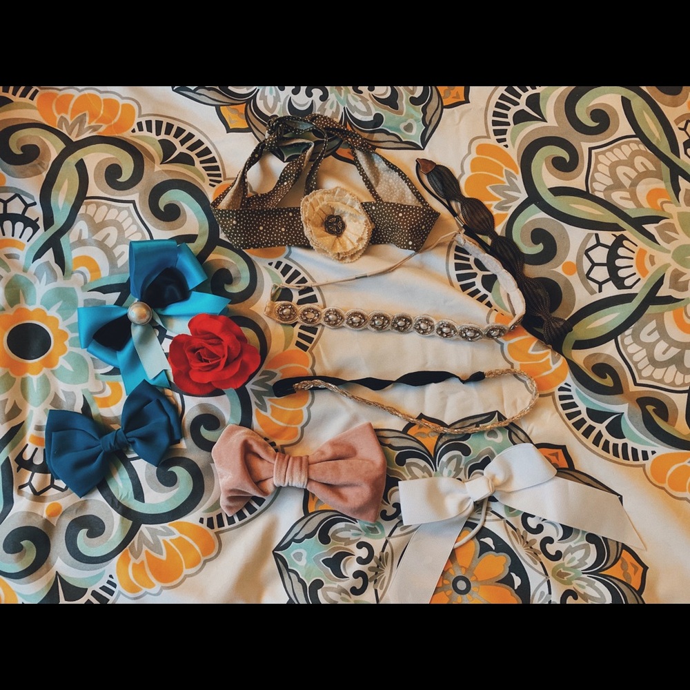 Nine hair accessories